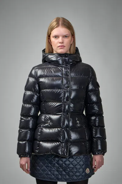 Moncler Barante Padded Hooded Jacket In Black
