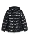 Moncler Glossy Black 'barante' Down Jacket With Hood