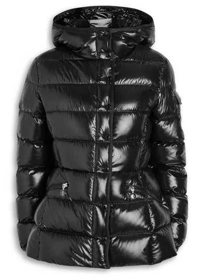 Moncler Barante Quilted Glossed Shell Jacket In Black