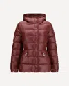 Moncler Multicolor Goose Down Full-length Jacket In Red