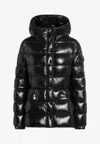 Moncler Barante Zip-up Puffer Jacket In Black