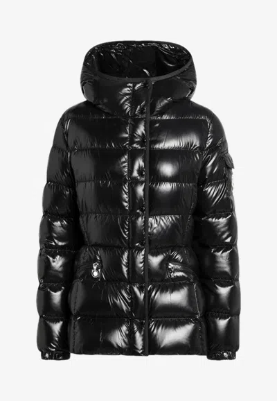 Moncler Barante Zip-up Puffer Jacket In Black