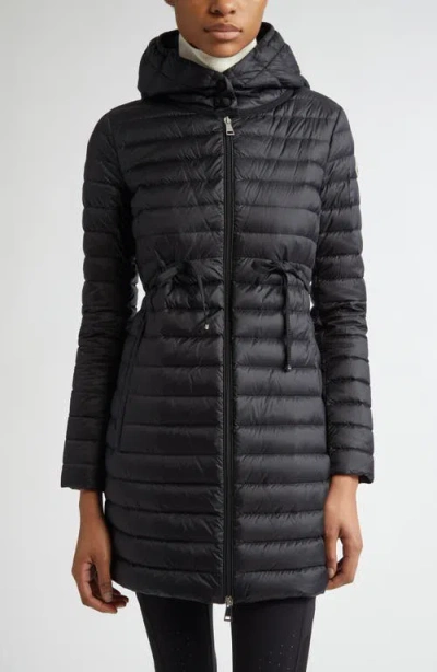 Moncler Barbel Hooded Quilted Down Puffer Parka In Black
