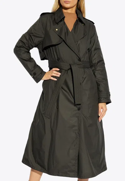 MONCLER BARBENTANE DOUBLE-BREASTED TRENCH COAT