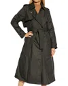 Moncler Barbentane Belted Trench Coat In Black