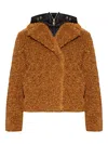 Moncler Barbot Hooded-neck Jacket In Brown