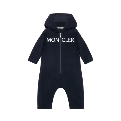 Moncler Barboteuse À Capuche En Molleton
