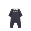 Moncler Barboteuse En Coton À Logo Brodé