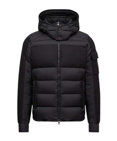 Moncler Barbustel Hooded Short Down Jacket In Black