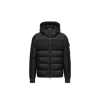 Moncler Barbustel Hooded Short Down Jacket Black In Black