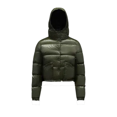 Moncler Bardanette Short Down Jacket In Green