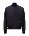 Moncler Barn Reversible Bomber Jacket In Blue