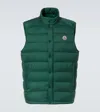 Moncler Piumino Smanicato Barthe In Nylon Verde Scuro  Uomo In Bistro Green