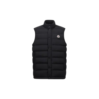 MONCLER BARTHE DOWN GILET, MEN, BLUE, SIZE: 6
