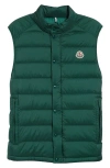 Moncler Barthe Down Puffer Vest In Bistro Green