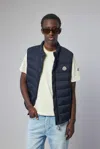 Moncler Barthe Down Vest In Blue