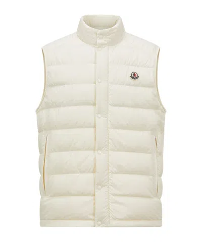 MONCLER MONCLER BARTHE LOGO PATCH PADDED VEST