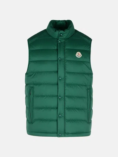 Moncler 'barthe' Green Polyamide Vest