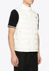 Moncler Barthe Logo Patch Down Vest In White