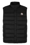 Moncler Sleeveless Cotton Jacket In Black