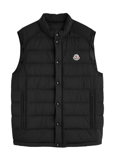 Moncler Barthe Quilted Shell Gilet In Black