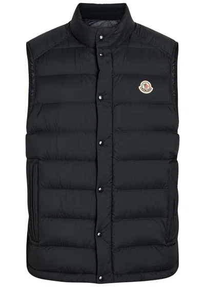 Moncler Barthe Quilted Shell Gilet In Blue