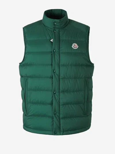 Moncler Barthe Quilted Vest In Green