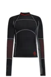 Moncler Performance Tech Long Sleeve Ski T-shirt In Black
