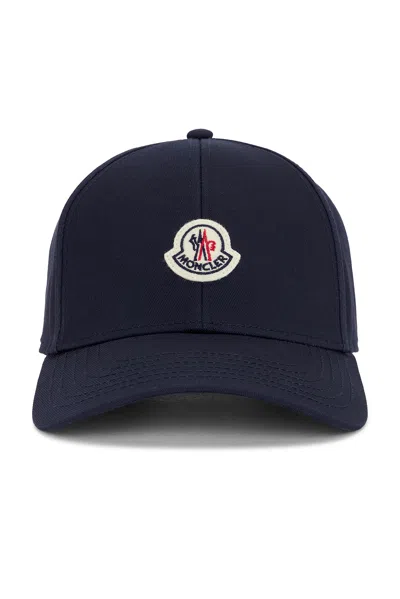 Moncler Baseball Cap In Blue