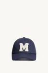 Moncler Logo-embroidered Baseball Cap In Blue
