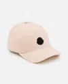 Moncler Logo Baseball Cap In Beige