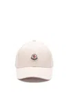 Moncler Logo-patch Baseball Cap In Beige