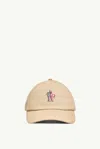 Moncler Baseball Cap In Beige