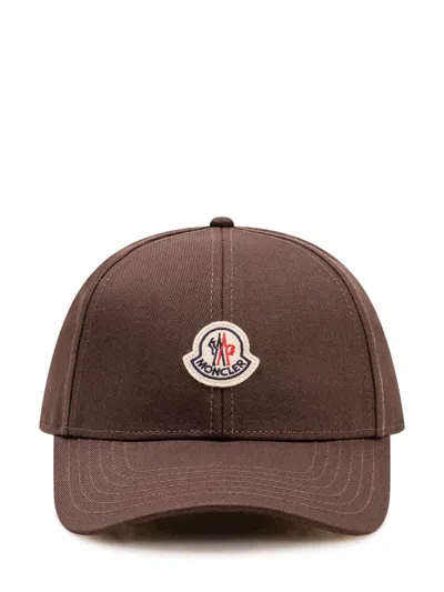 Moncler Baseball Cap In Beige