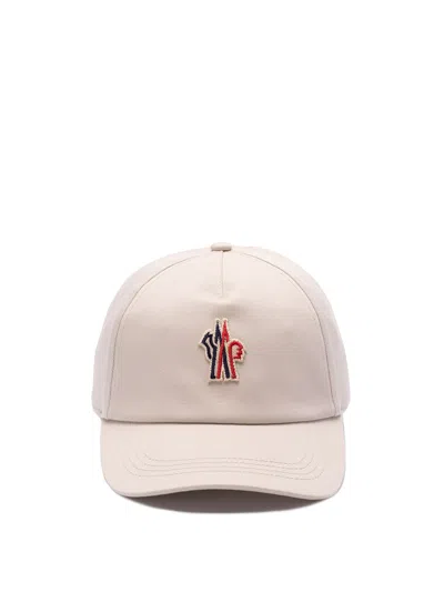 Moncler Baseball Cap In Beige
