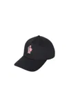 Moncler S Black Brand-patch Cotton Baseball Cap In Black