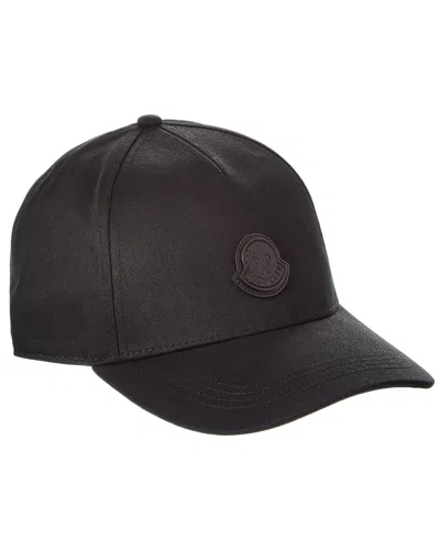 Moncler Baseball Cap In Black