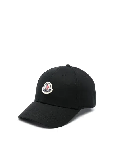 MONCLER BASEBALL CAP BLACK