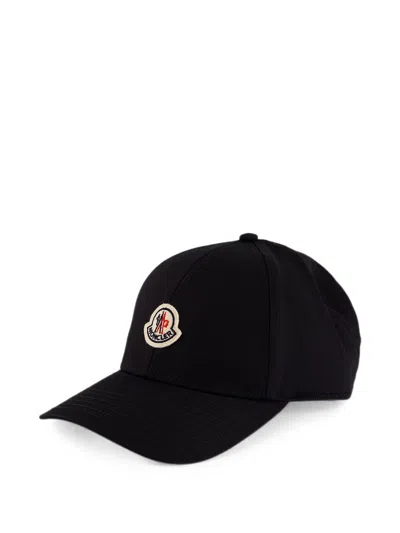 Moncler Baseball Cap In Black