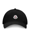 Moncler Logo Patch Baseball Cap In Black