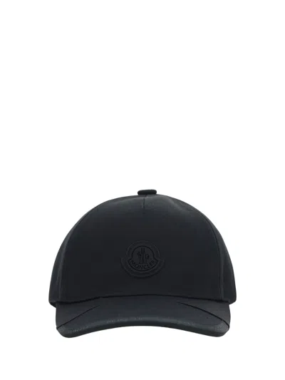 Moncler Baseball Cap In Black