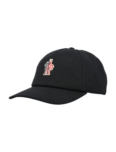 Moncler Baseball Cap In Black