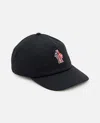 Moncler Logo-patch Baseball Cap In Black