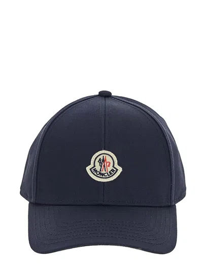 Moncler Baseball Cap In Blue
