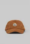 Moncler Baseball Cap In Brown