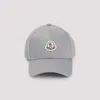 Moncler Classic Six-panel Cap With Logo Patch In Gray