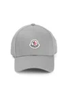 Moncler Classic Six-panel Cap With Logo Patch In White