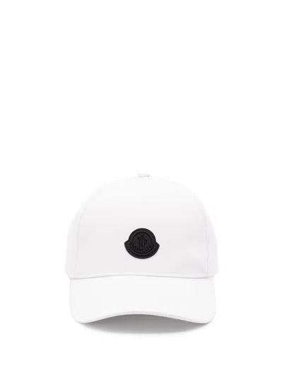 Moncler Baseball Cap In White