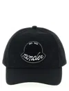 Moncler Logo-patch Adjustable Baseball Cap In Black