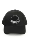 Moncler Logo-patch Adjustable Baseball Cap In Black